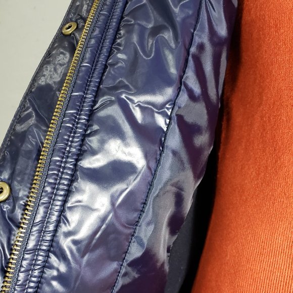 Talbots Navy Blue Quilted Snap-Front Vest, Small - Picture 6 of 10